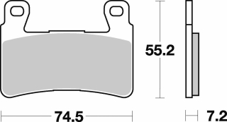 Bremsbeläge für Harley Softail Slim (2017) FLS FS2 vorne Sinter